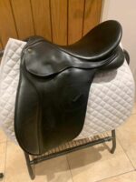 18" Adj Black Bates Caprilli All Purpose Saddle