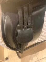 18" Adj Black Bates Caprilli All Purpose Saddle - Image 2