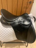 18" Adj Black Bates Caprilli All Purpose Saddle - Image 3