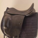 17.5" adj Black Fairfax Classic Cupped Flap Dressage Saddle
